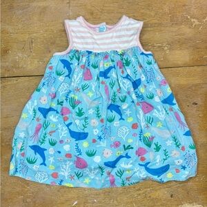 Boden sea creature dress baby Girl 3-6 months Blue Multicolor